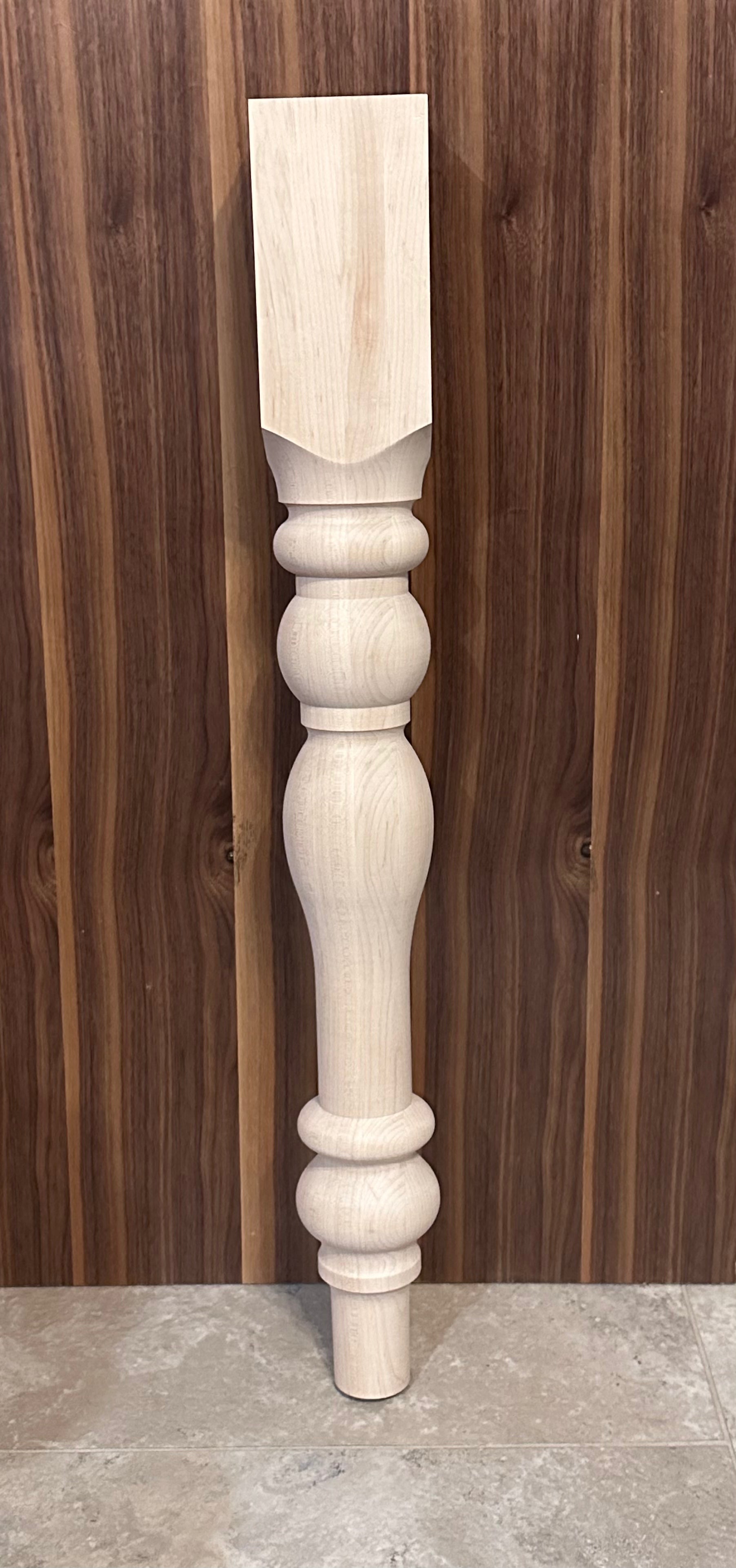 3.5" Cottage Style Table Leg